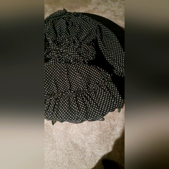Simple Dresses & Skirts - Black and White Polka Dot Dress